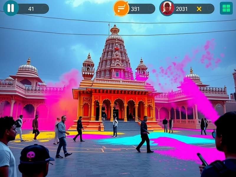 Premium Pursuit game screenshot showing Indian temple puzzle